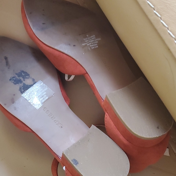 Express suede rust ankle strap flats - Picture 4 of 4